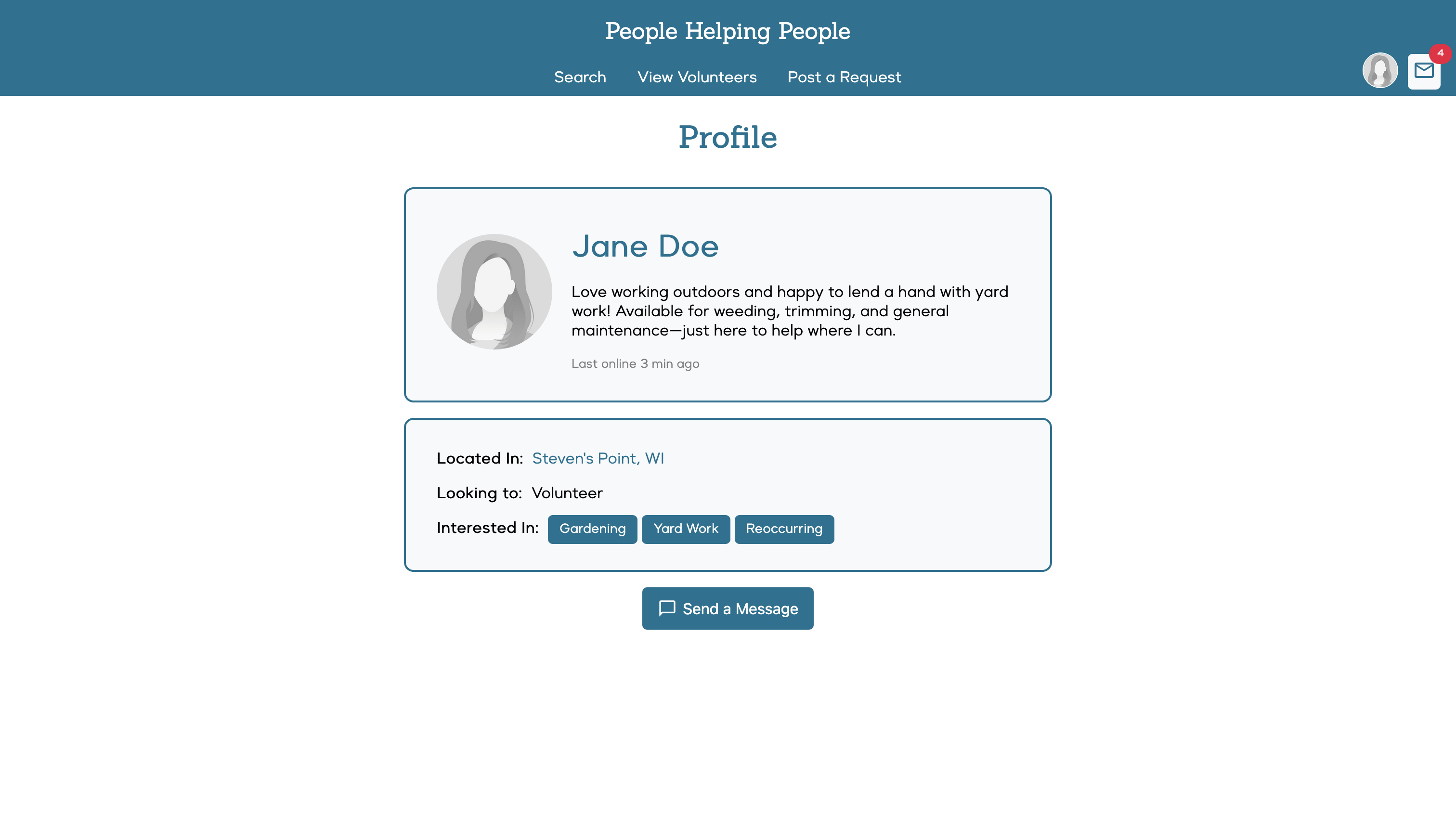 A profile on People Helping People